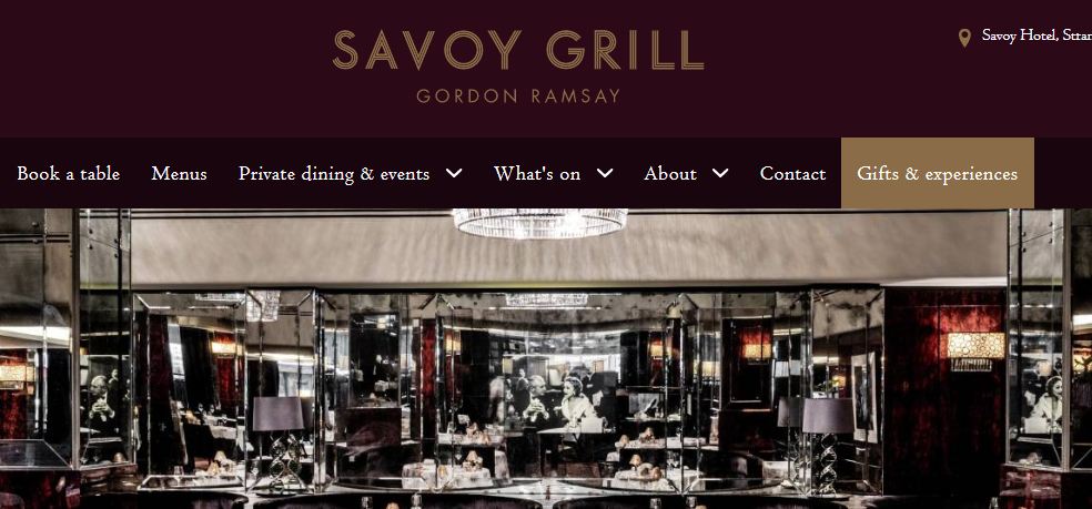savoy grill restaurant