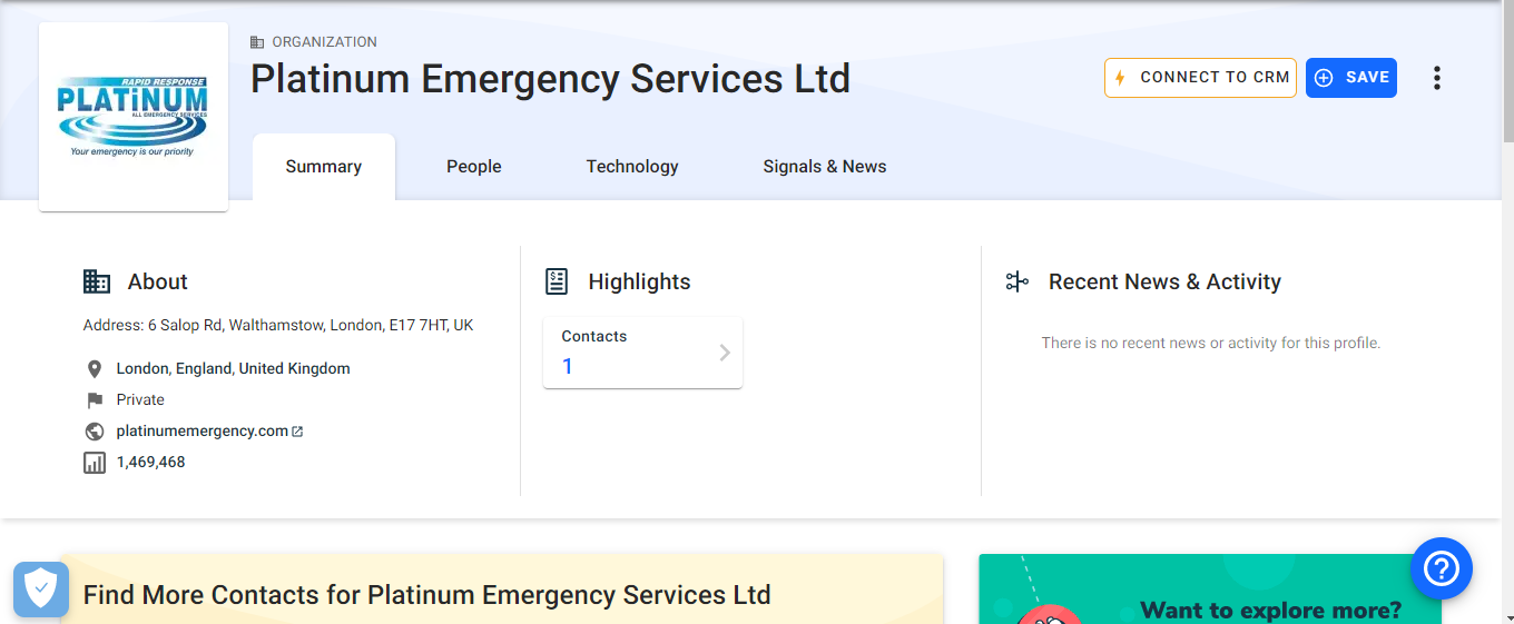Platinum emergency service ltd