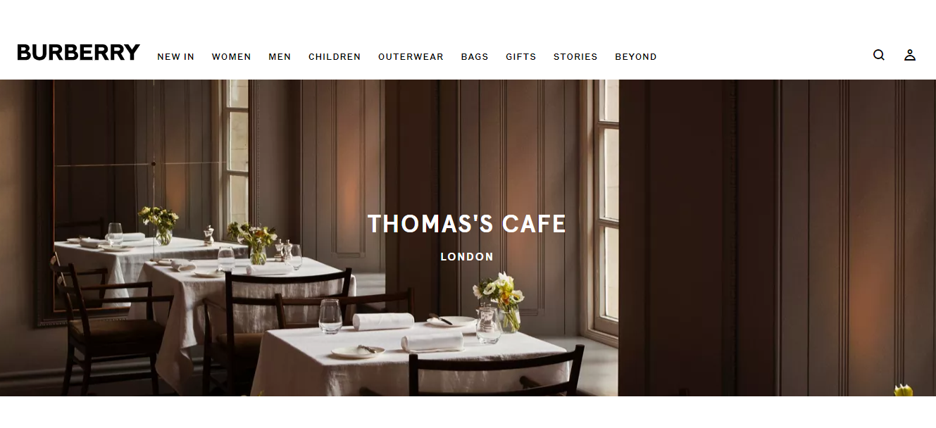 Thomas cafe at burberry