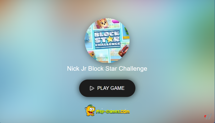 Nick JR Block Star Challenge