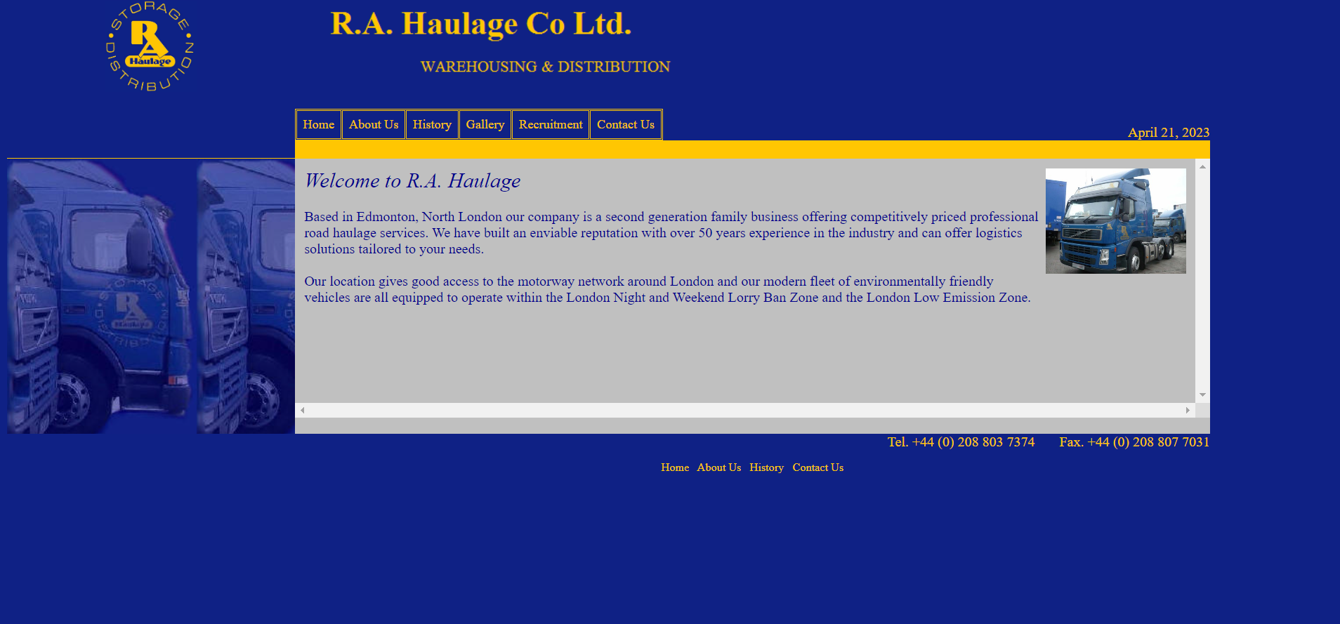 R A Haulage Co