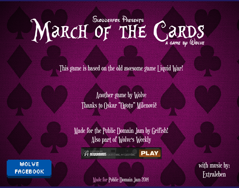 march of the cards