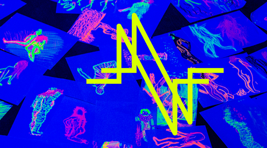 Neon Naked Life Drawing