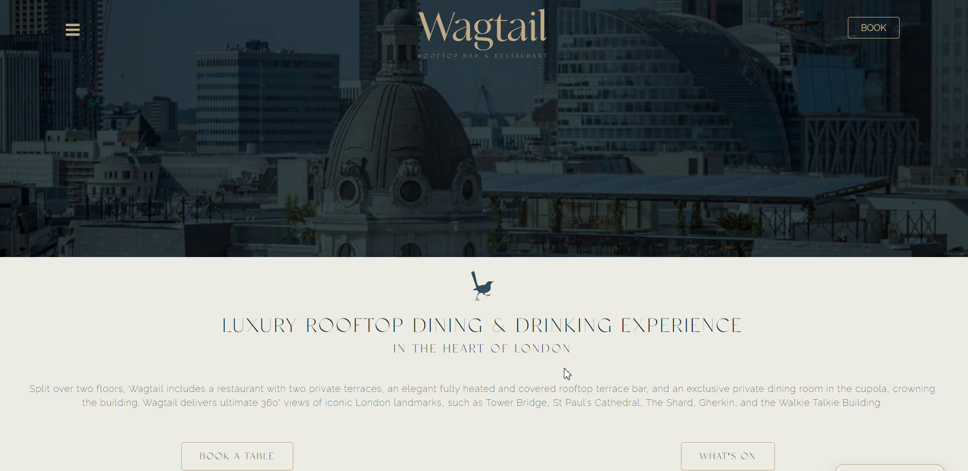 Wagtail Rooftop Bar & Restaurant