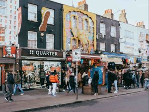 Famous Shopping Street in London